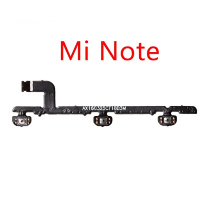 

For Xiaomi Note 1 Note 2 Note 3 Pro Note 9S Power Volume Button Flex Cable Swith on off