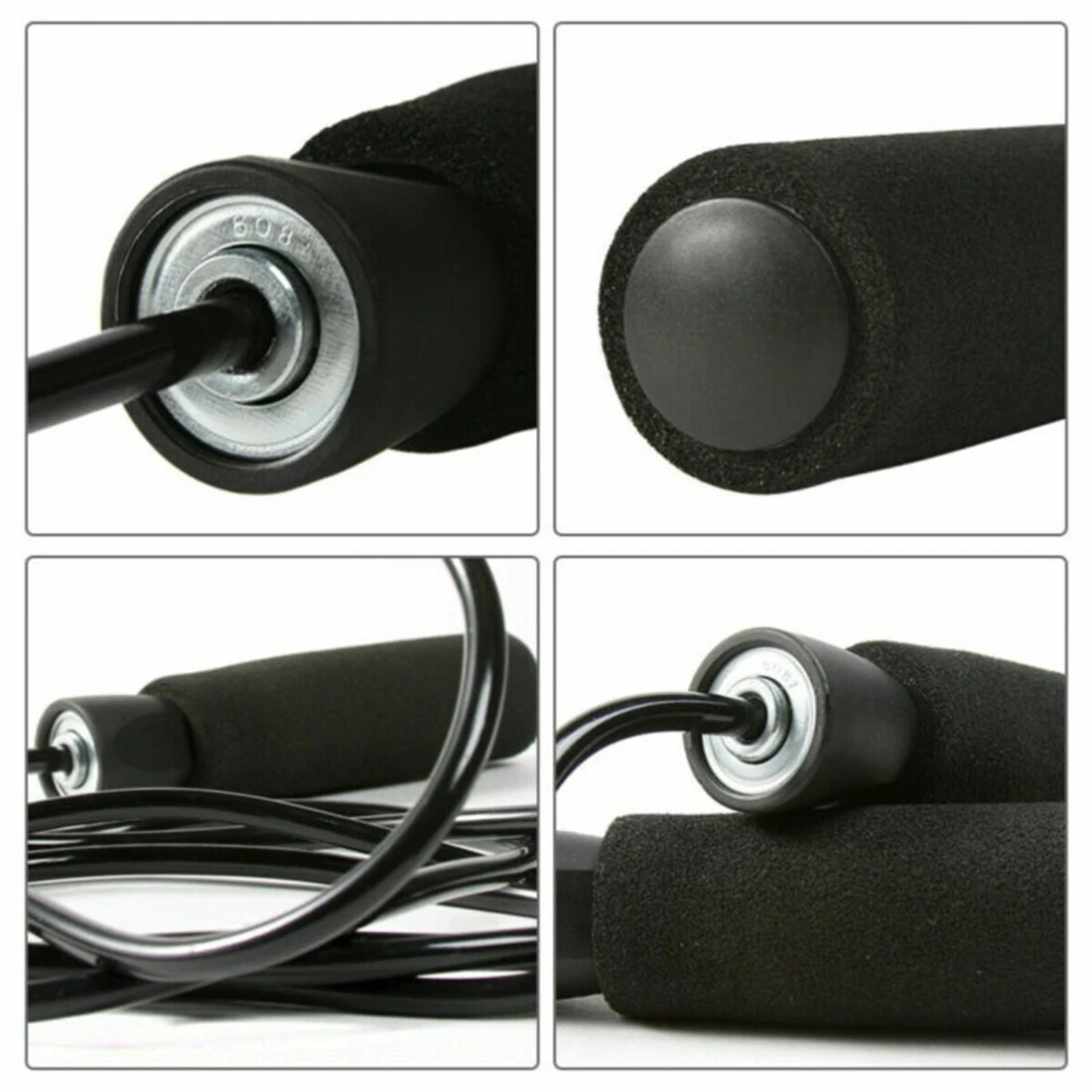 

2.8m Jump Ropes Cord Speed Exercise Gym Aerobic Speed Skipping Rope Adjustable Steel Cable Traning Fitness Crossfit Jumping Rope