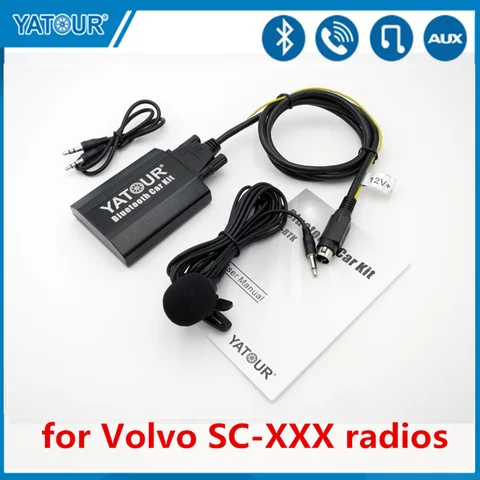 Yatour Автомобильный Bluetooth AUX Mp3 плеер для Volvo SC-XXX радио SC700 SC800 SC801 SC802 SC805 Mp3 плеер CD-адаптер YTBTK