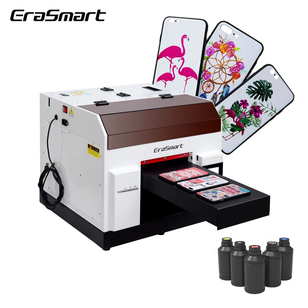 Настольный струйный принтер Erasmart A4 планшетный УФ-светодиодный УФ-принтер |