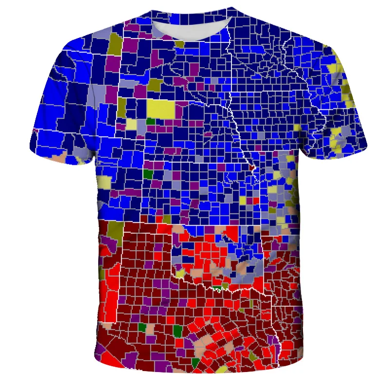 

Boys & Girls Cartoon T-Shirts Kids Map 2021 Kids Clothes 3D Printing T Shirt For Children Summer Short Sleeve Tops Clothing