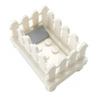 Детская кроватка Город, белая кроватка, каретка, игрушки для детей, детские подарки, мебель для дома, модель кровати, совместимый конструктор города