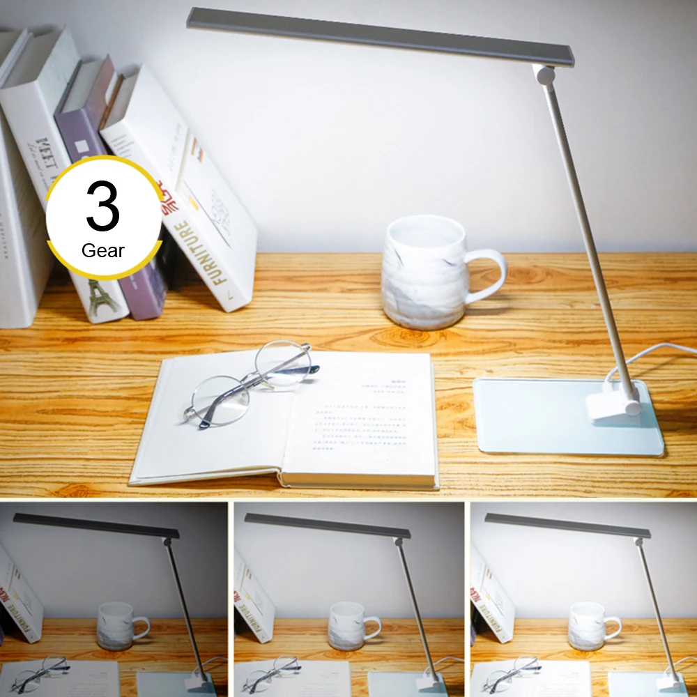 Светодиодная настольная лампа современный офисный светильник для чтения с