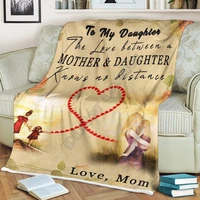 the love between a mother and daughter knows no feece blanket 3d printed blanket adultskids sherpa blanket on bed home textiles