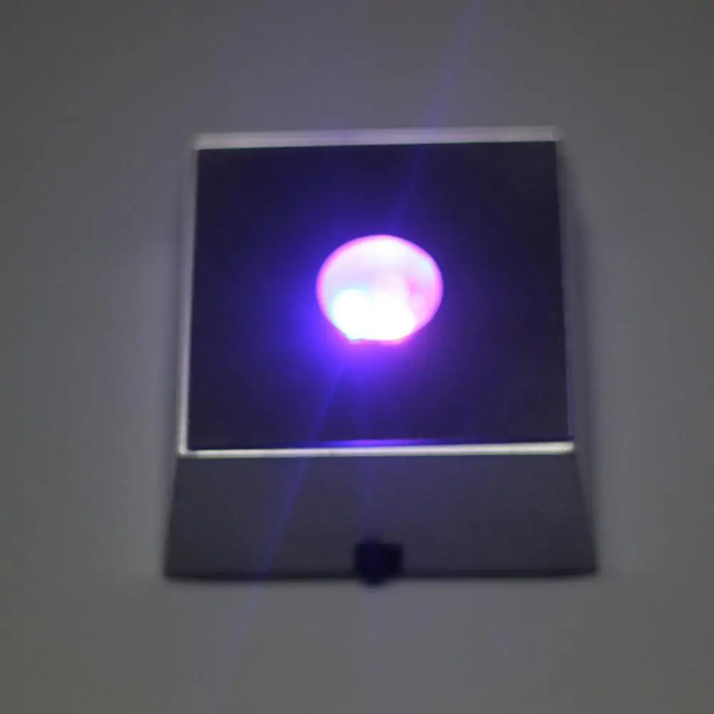 

Colorful LED Lamp Base Light Base Home Hall Decoration Ornament Delicate Crystal Square Gift Indoor Display Stand Exhibition
