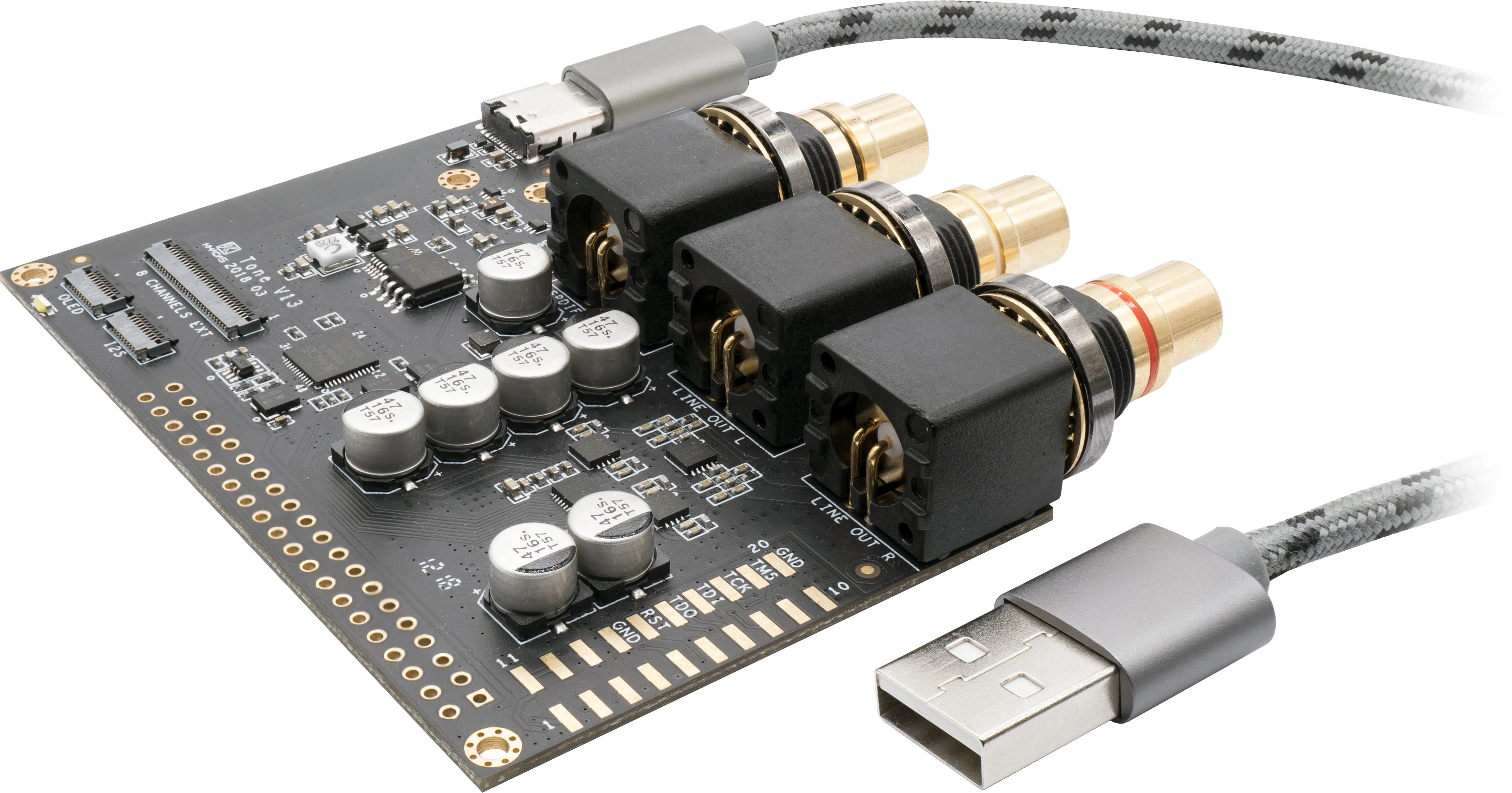 Hifi Borad с 32 битным стерео мобильным аудио DAC ES9038Q2M Khadas Tone Board Of Generic