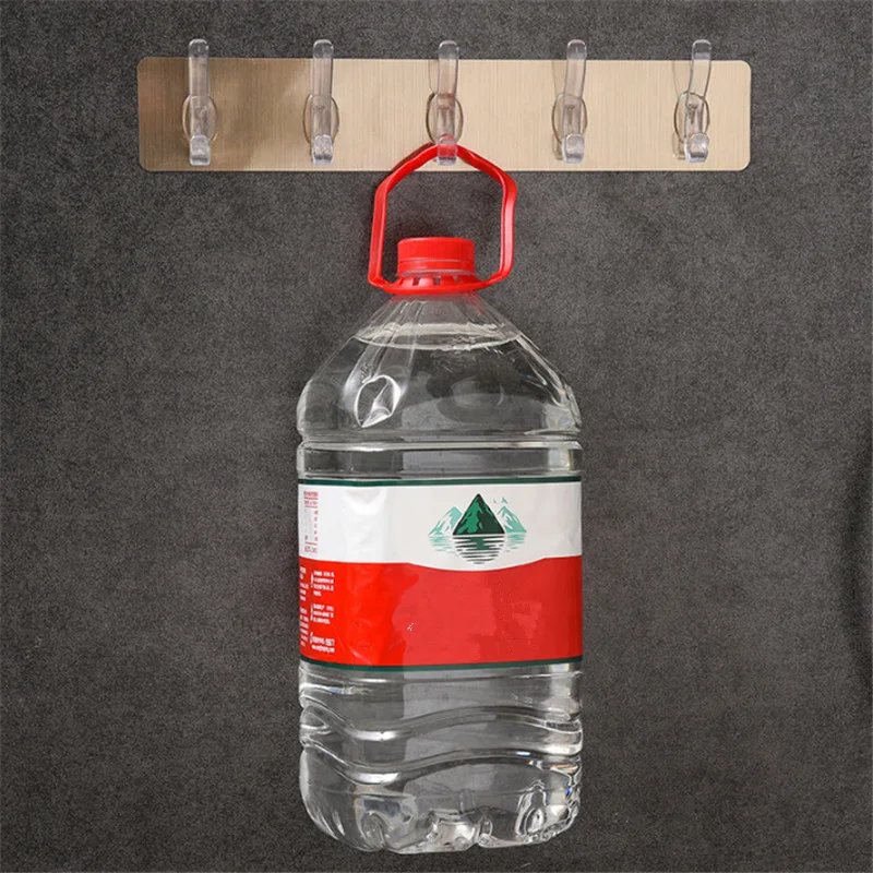

Transparent Strong Self Adhesive Hanger Hook Wall Hooks Hanger Heavy For Storage Hanging Kitchen Magic Bathroom Accessories