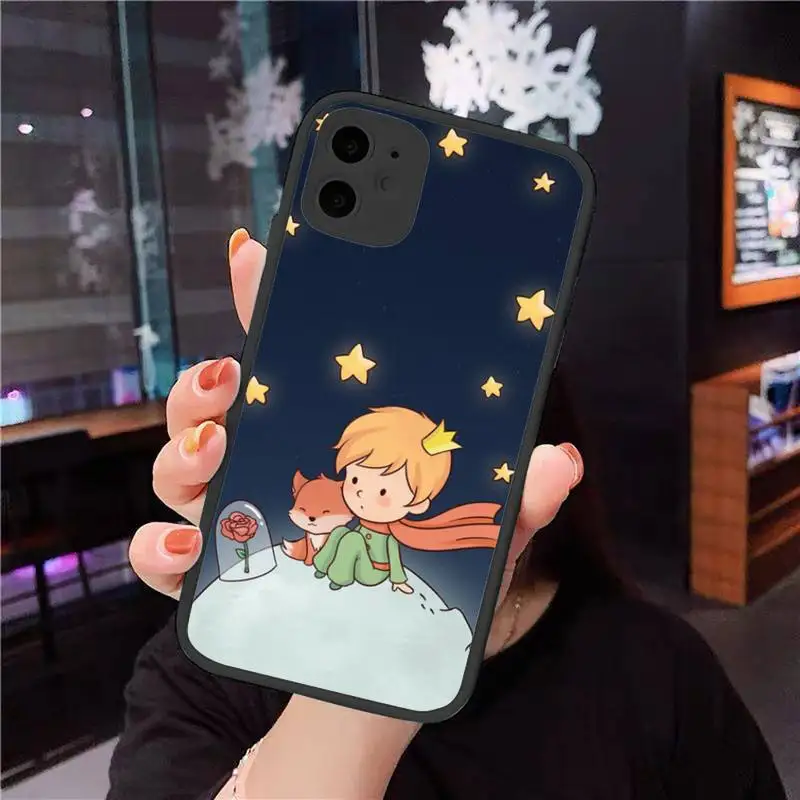 

Lovely The Little Prince Phone Case For iphone 12 11 8 7 plus mini x xs xr pro max matte transparent cover
