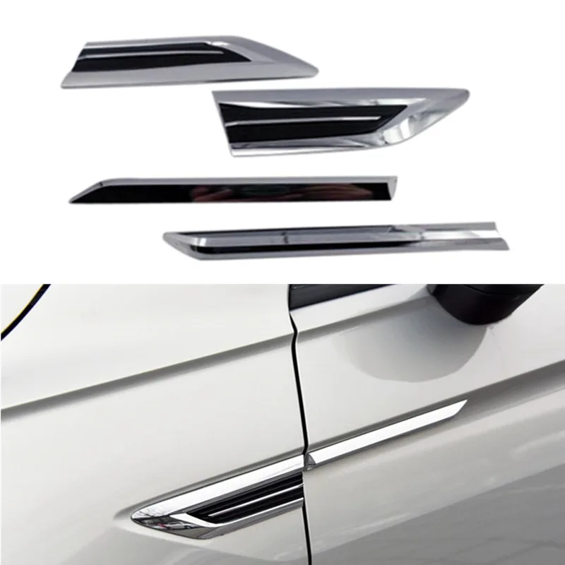 Для 2016 2017 2018 Vw Tiguan Mk2 боковая эмблема на крыло значок наклейка отделка серебро