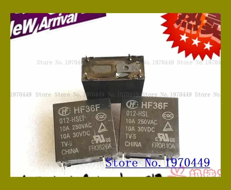 

HF36F 012-HSLT HF36F 012-HSL 4 10A/250VAC
