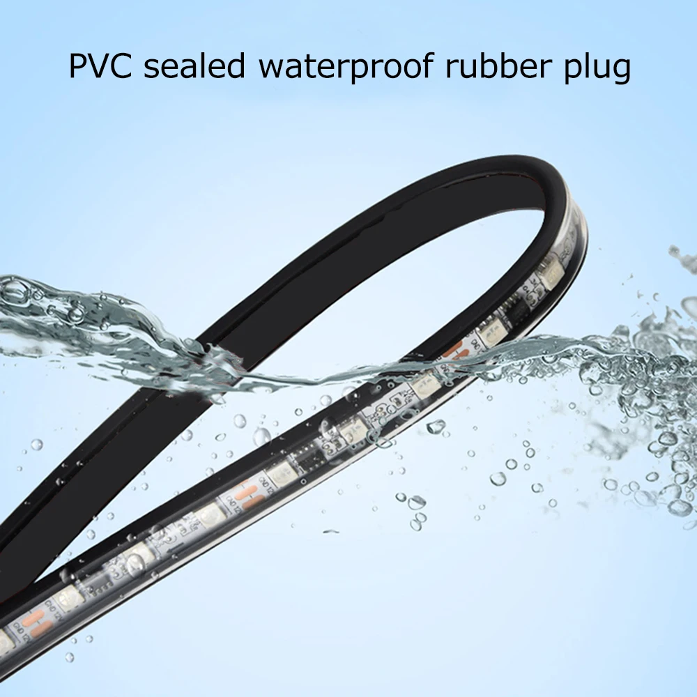 4 шт. автомобиль Underglow гибкие светодиодные ленты Светодиодный проблесковый