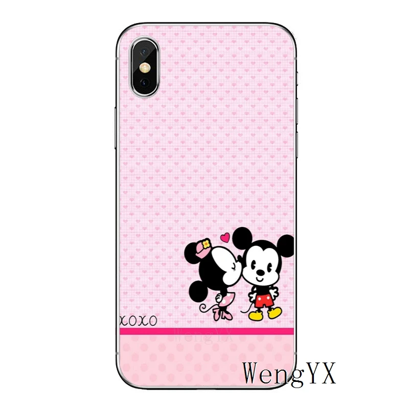 Милый мультяшный Микки Минни Маус для samsung Galaxy A10 A30 A40 A50 A60 A70 huawei P30 lite pro P Smart Y6 мягкий чехол - Цвет: minnie-mouse-A-14
