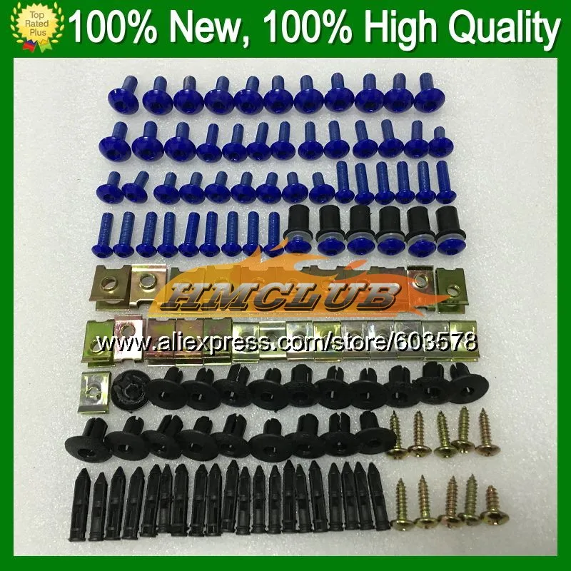 

.Fairing bolts full screw kit For YAMAHA YZFR1 10 11 12 YZF R1 YZF 1000 YZF1000 YZF-R1 2010 2011 2012 CL82 Nuts bolt screws Nut