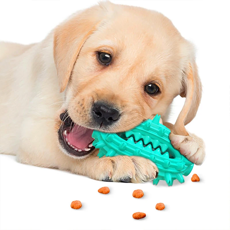 

Игрушечная зубная щетка для питомца собаки TPR интерактивные жевательные игрушки молярные игрушки для щенков палка утечка пищевая диспенсе...