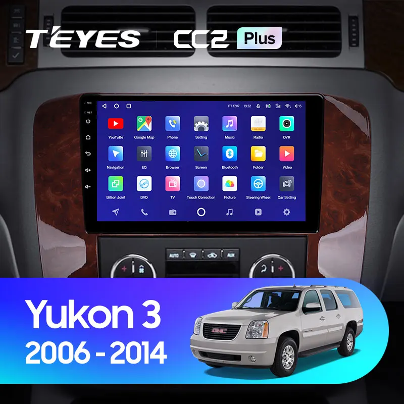 TEYES CC2L и CC2 Plus Штатная магнитола For GMC Юкон 3 Шевроле Тахо Yukon GMT 900 Chevrolet Tahoe GMT900 2006 - 2014