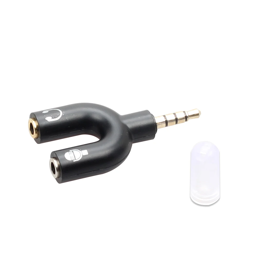 3 5 мм сплиттер стерео разъем u-образный аудио микрофон и Разветвитель для
