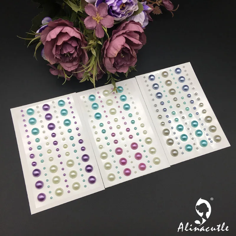 273 шт Клей жемчуг Камни наклейки &quotКамни&quot креативные поделки ручной работы