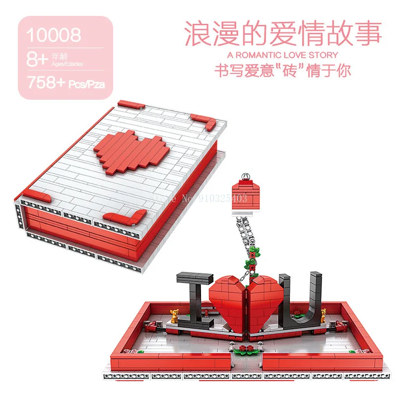 

Compatible with 40460 Rose Bouquet Building Block Bedroom Decoration DIY Toy Gift Flower Building Block for Girlfriend