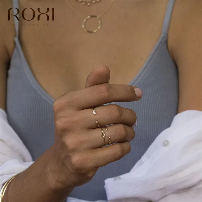 Женское кольцо из серебра 925 пробы с фианитом открытым носком|Кольца| |