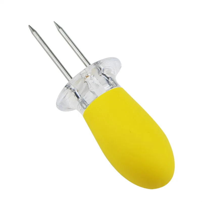 4 пары нержавеющей стали барбекю держатели кукурузы вилки|Держатели для