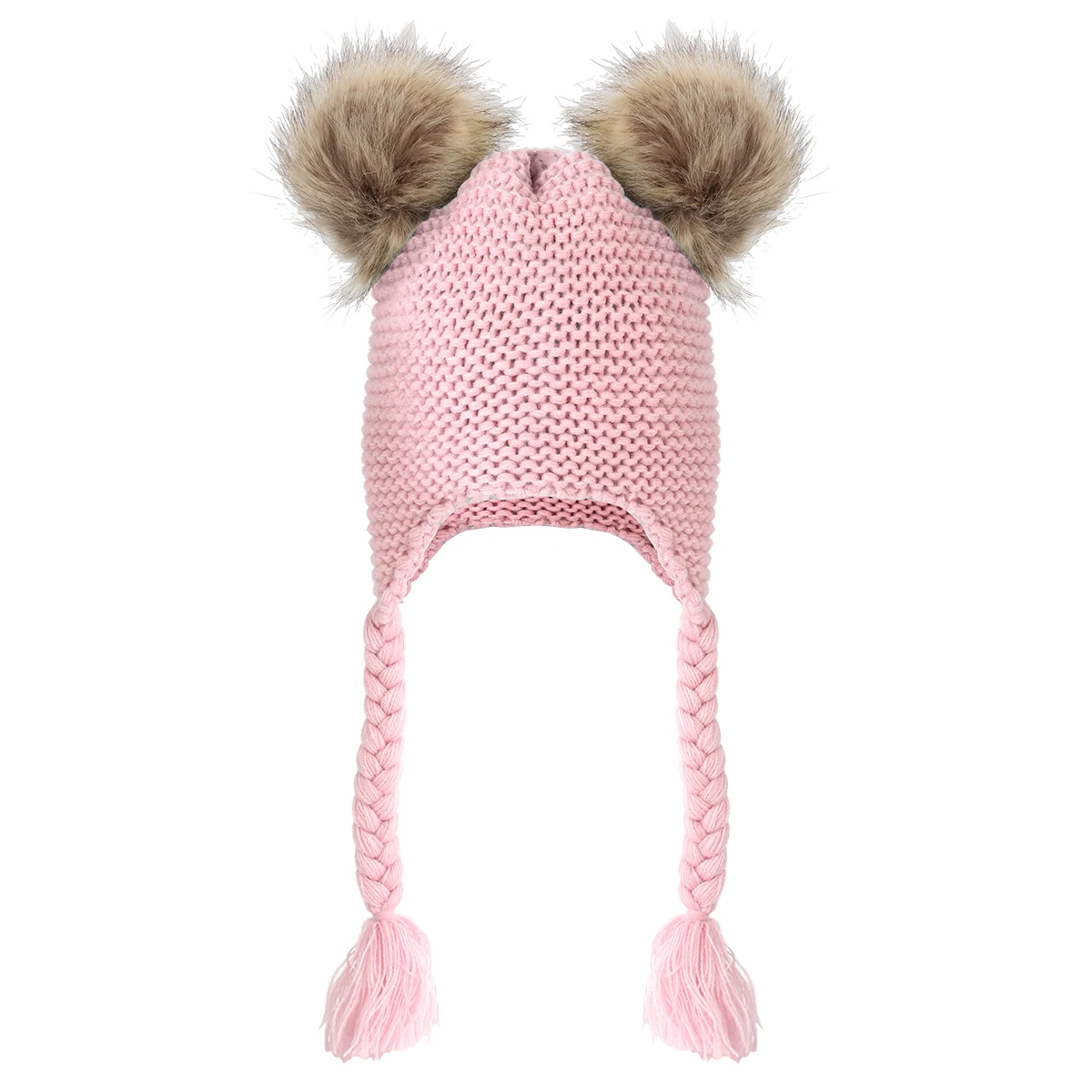 Pink 2 шт./компл. вязаный для новорожденных шапка шарф с помпоном теплые шапки шарфы для новорожденных мальчиков девочек осень зима теплый крючком набор шапочек-бини - Цвет: Pink