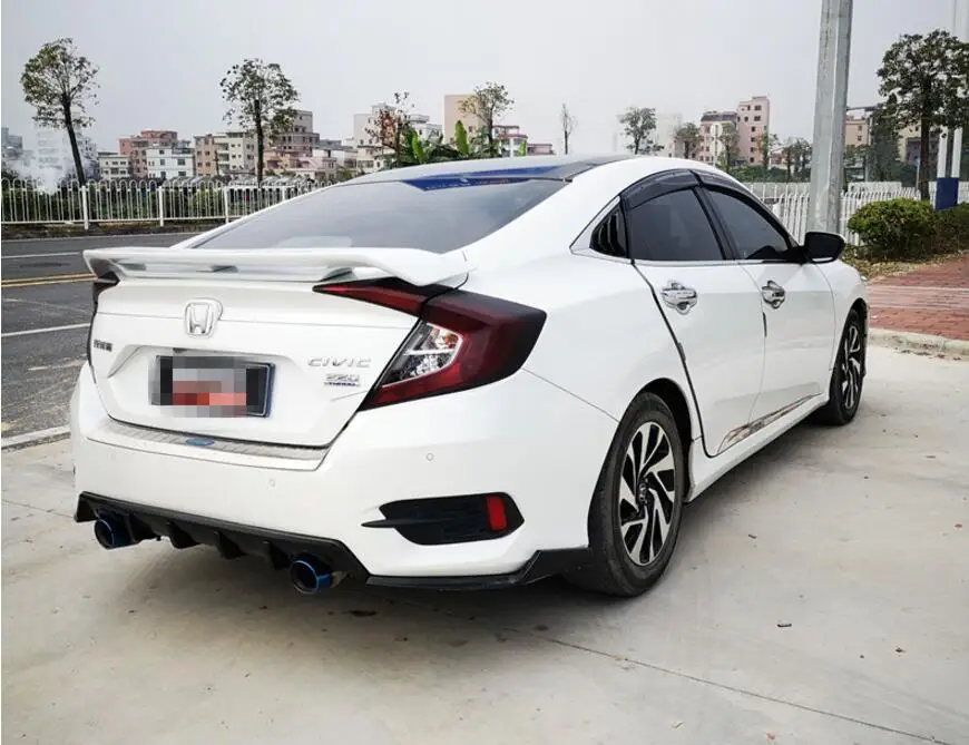 ABS Car Rear Wing Trunk Lip Spoilers Fits For Honda Civic 4 door sedan 2016 2017 2018 | Автомобили и мотоциклы