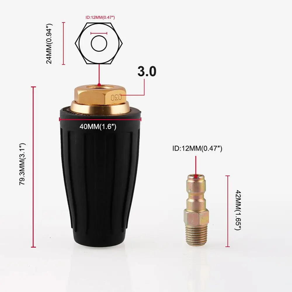 Вращающаяся Форсунка для мойки высокого давления 1/4 дюйма 360 psi|Опрыскиватели| |