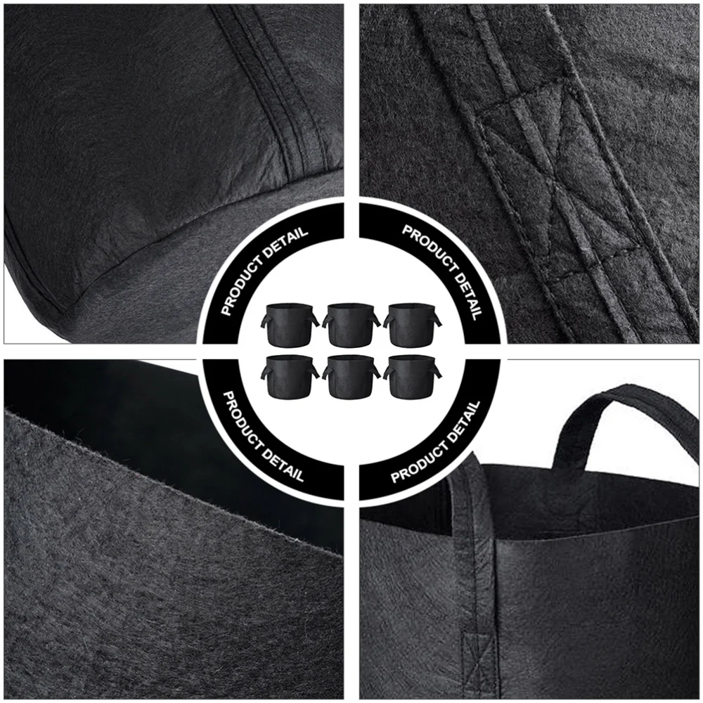 

9pcs Gardening Planting Bags Felt Plant Growing Pouch Garden Planting Supplies