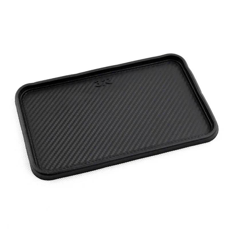 

Black Mat Dashboard Non-Slip Silicone Storage 200x128mm Front Pad Parts