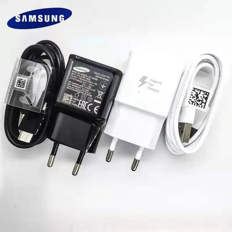 

Быстрое зарядное устройство для Samsung Galaxy, USB-адаптер питания 9 в, а, кабель Type-C для быстрой зарядки для Galaxy S20, S8, S9 Plus, Note 10, 9, 8 Plus