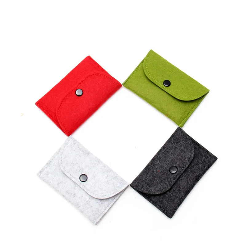 

Non-woven Fabric Hasp Purse Environmental Protection Gift Card Bag Coin Bag Activity Gift Solid Color Coin Purse Card Bag