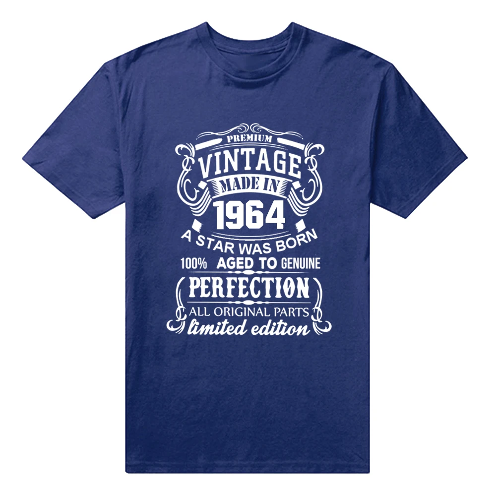 

Vintage Made In 1964 Limited Edition T Shirts Graphic Cotton Streetwear Short Sleeve Harajuku Oversized T-shirt Birthday Gift