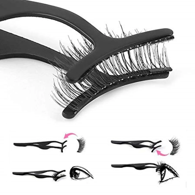 Магнитные ресницы-3D накладные ресницы многоразовые Ресницы 8 шт. (черные) |