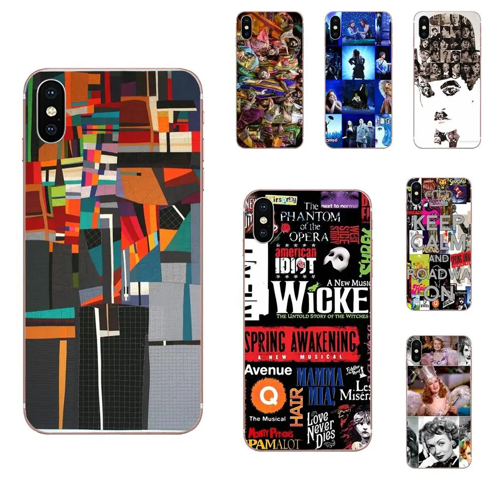 Бродвейский коллаж ультратонкий мультяшный узор для Samsung Galaxy A71 A51 A50 A50S A30S A40 A30 A20