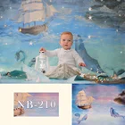 Фон для фотосъемки новорожденных детей фон для фотосъемки в честь будущего ребенка реквизит тема морской лодки Приключения звездное небо фон для фотосъемки