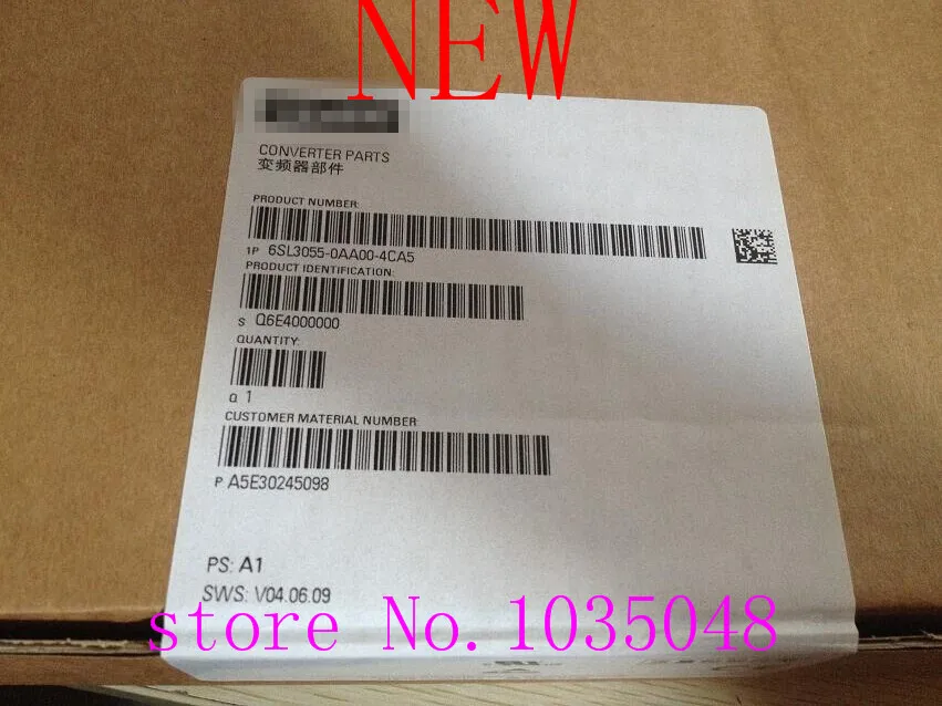 

1PC 6SL3055-0AA00-4CA5 New and Original Priority use of DHL delivery