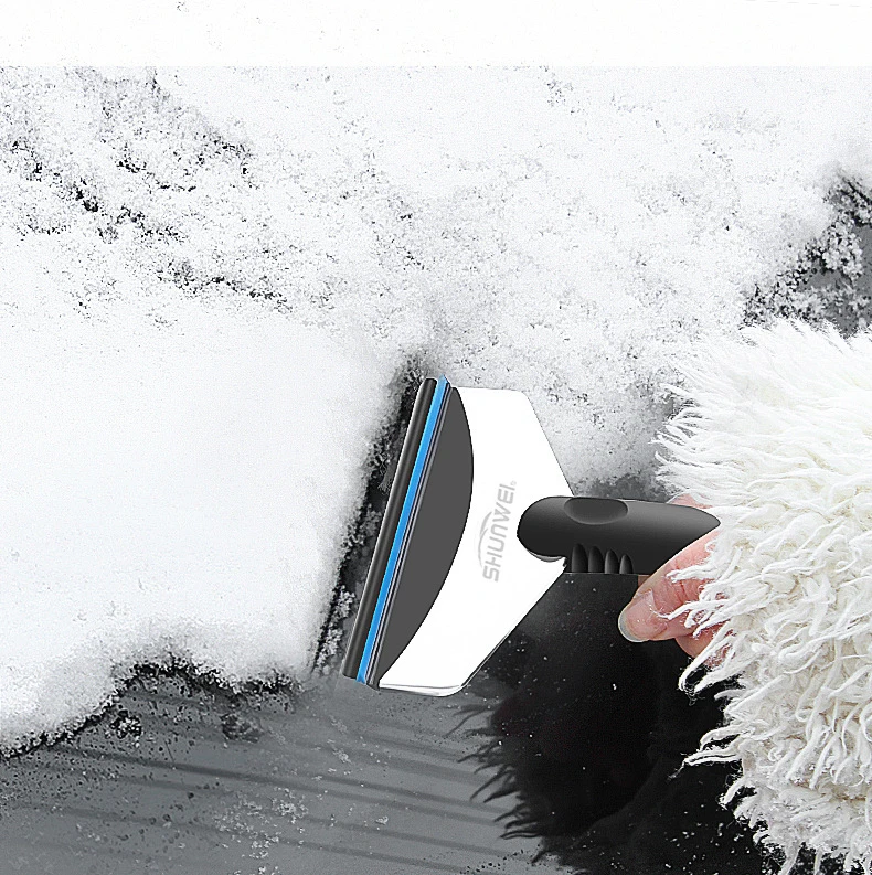 Car Snow Removal Shoveling Ice Defrosting Shovel Does Not Hurt Glass Scraper Brush Tool Winter Supplies | Дом и сад