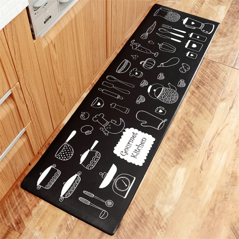 Японский Кухонный коврик водонепроницаемый маслостойкий кухонный ПВХ кожа Анти