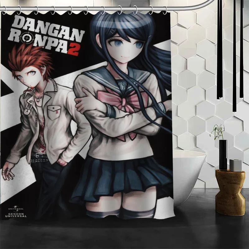 Лидер продаж занавеска для душа Danganronpa на заказ ванной из водонепроницаемой