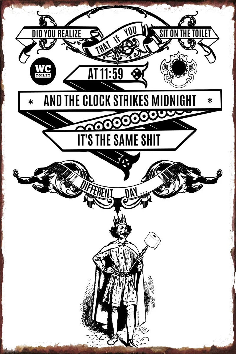 

Жестяные таблички в стиле унитаза с юмором, винтажный металлический знак, жестяные таблички, Настенный декор, украшение для комнаты в стиле ...