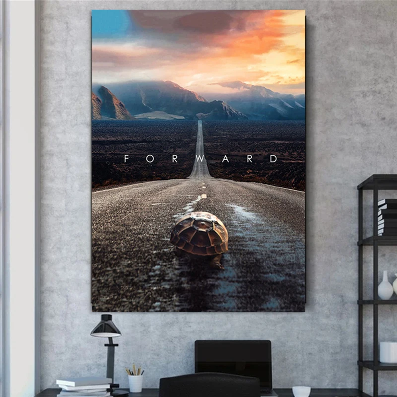 Мотивационные настенные картины на холсте для гостиной постеры современного