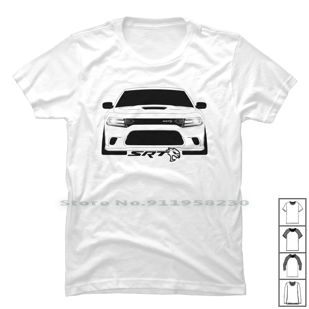 Charger Srt Hellcat T Shirt 100% Cotton Charger Charge