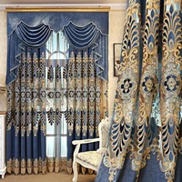 european style velvet sheer curtains blackout with high quality customized for living room for bedroom beautiful wall curtains