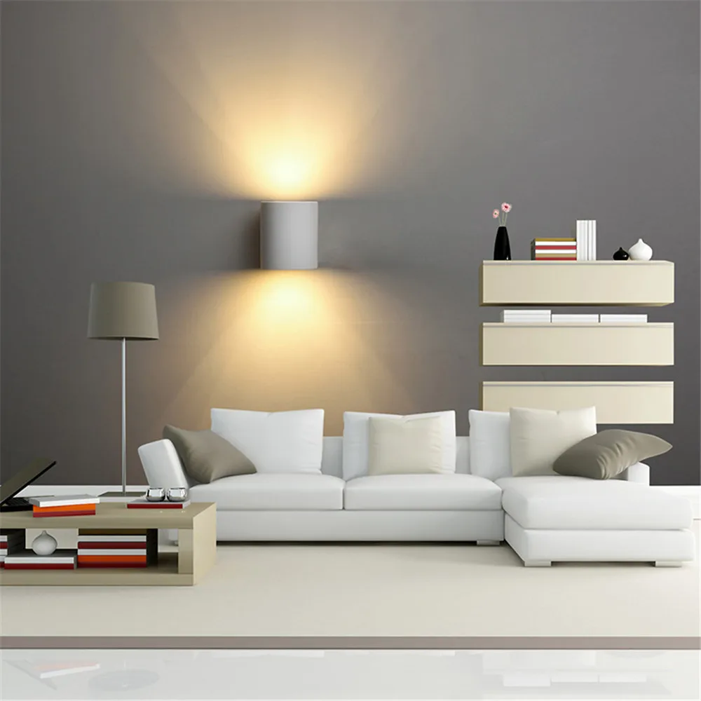 7 Вт гипсовый материал светодиодный настенный светильник для дома гостиной