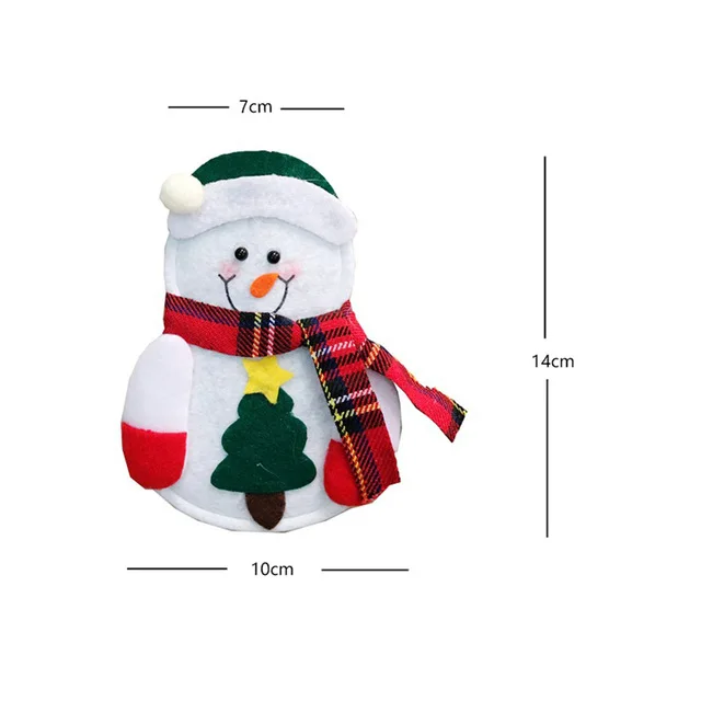B New Year Merry Christmas Knife Fork Cutlery Set Skirt Pants Navidad Natal Christmas Decorations for Home Xmas Decor - Цвет: B