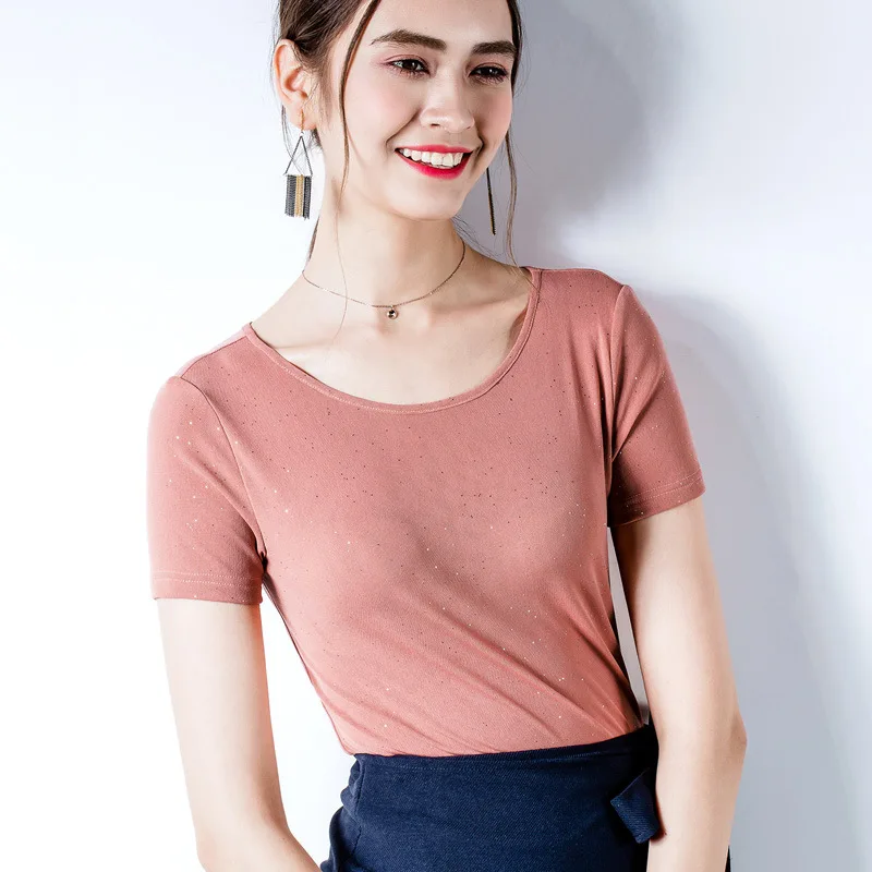 

Classic summer hot-selling high-quality breathable short-sleeved leisure women's soft T-shirt