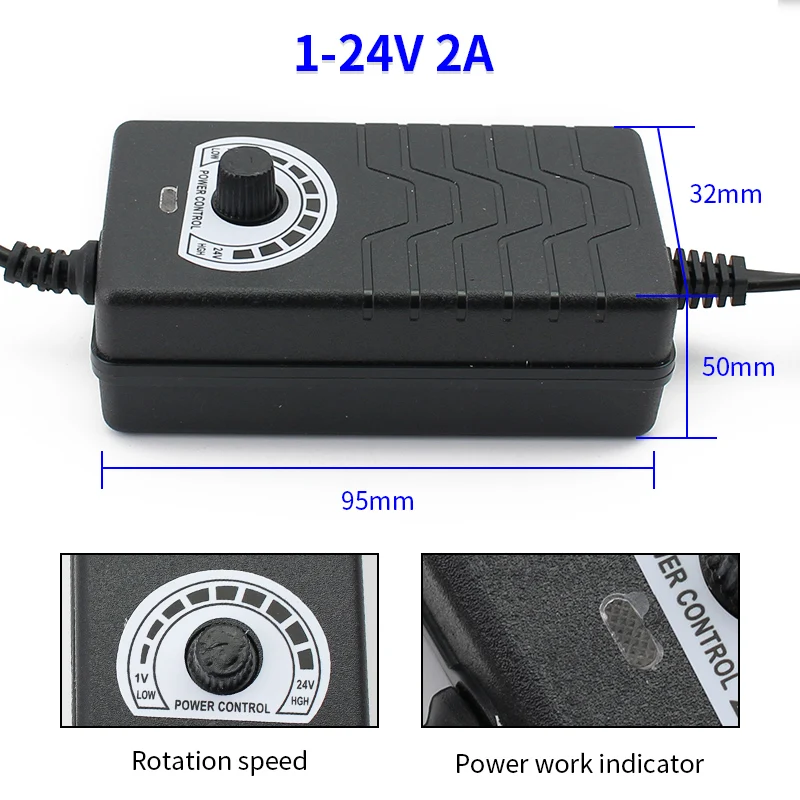 Switching Power Supply Adjustable AC 220V 110V TO DC 3V 5V 9V 12V 24V 36V 1A 2A 3A LED Adapter With 8 Connect Plug Female | Обустройство