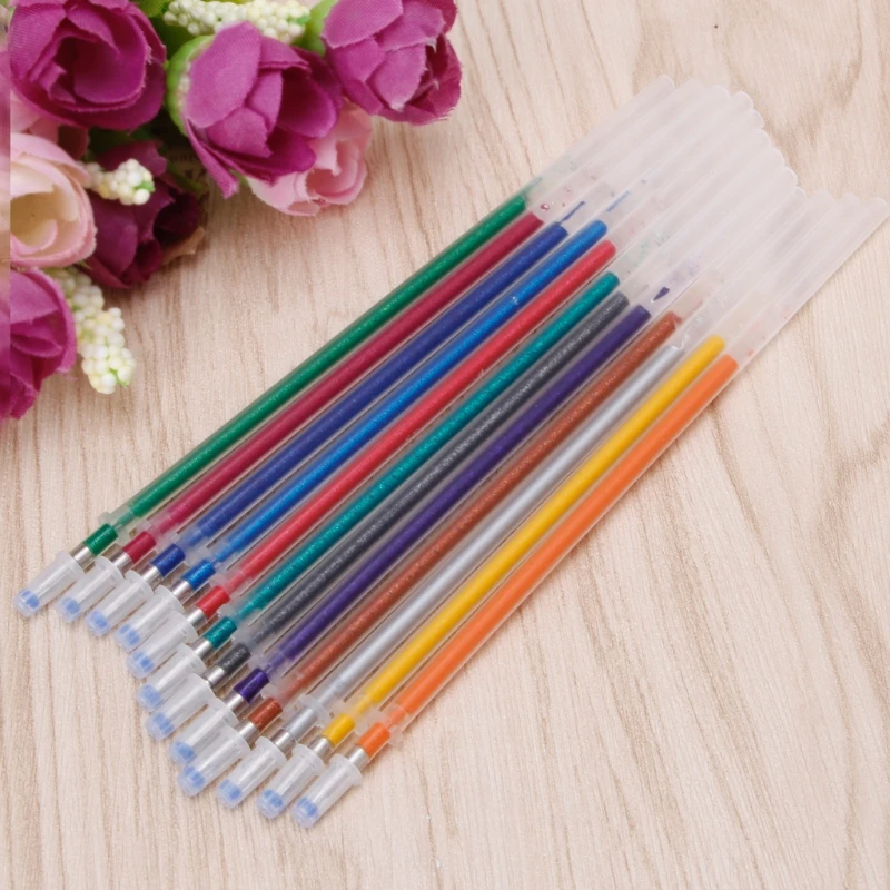 

48Colors 0.38mm Gel Ink Pen Refills for Glitter Metallic Neon Pastel Stationery