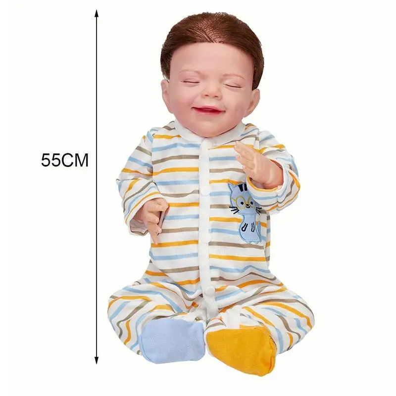 

Popular reborn kit sleeping face very soft touch fresh color Silicone vinyl/cloth body accessories DIY