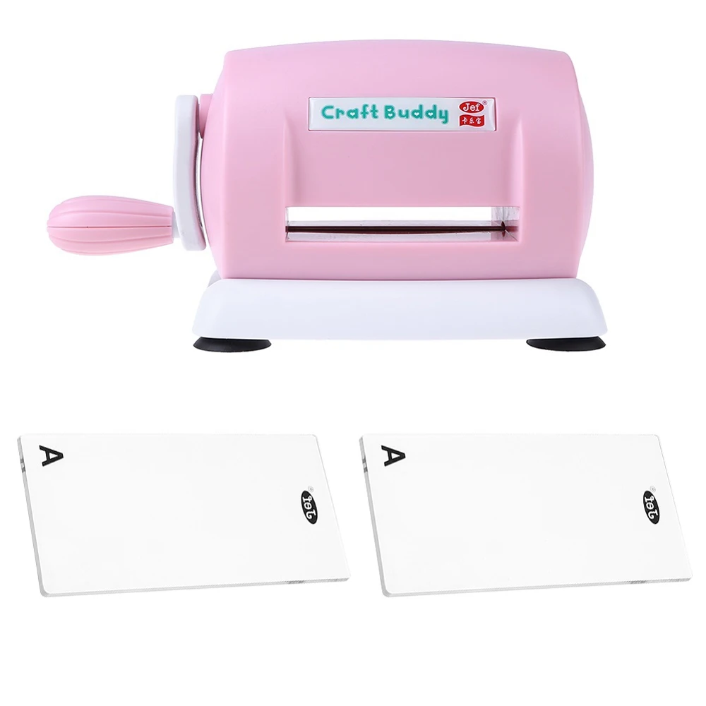 

New Children Handwork Tool Papers Cutting Embossing Machine DIY Scrapbooking Paper Cutter Dies With Plastic Cushion Plates